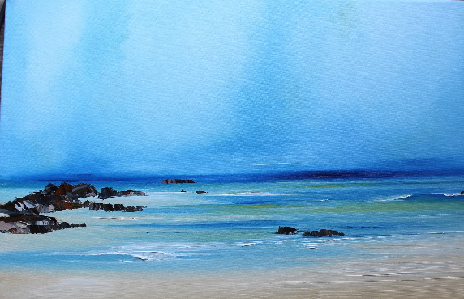 'Not a footprint across the Sand ' by artist Rosanne Barr